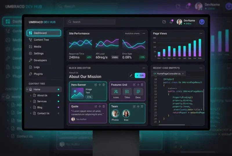 Sekmen.Dev Umbraco CMS Engineering & .NET Platform Showcase
